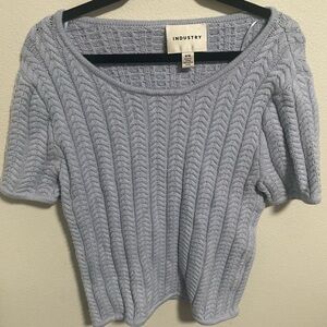 Industry Light‎ Blue Knit Sweater Size Medium